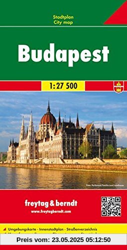 Freytag Berndt Stadtpläne, Budapest Gesamtplan - Maßstab 1:27 500