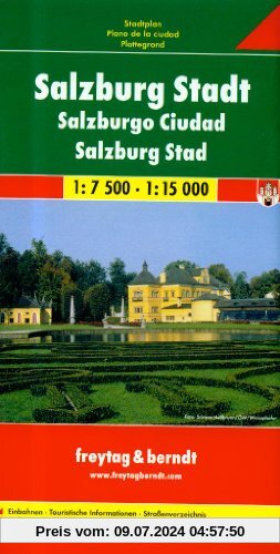 Freytag Berndt Stadtpläne, Salzburg - Maßstab 1:15.000