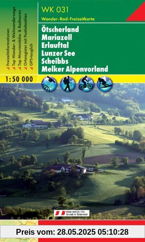 Freytag Berndt Wanderkarten, WK 031, Ötscherland - Mariazell - Erlauftal - Lunzer See - Scheibbs - Melker Alpenvorland - Maßstab 1:50 000 Freytag Berndt Wanderkarten, WK 031, Ötscherland - Mariazell - Erlauftal - Lunzer See - Scheibbs - Melker Alpenvorland - Maßstab 1:50 000