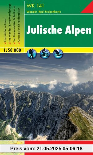 Freytag Berndt Wanderkarten, WK 141, Julische Alpen - Maßstab 1:50 000: Wander-, Rad- und Freizeitkarte