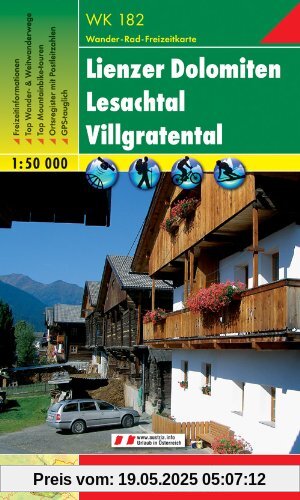 Freytag Berndt Wanderkarten, WK 182, Lienzer Dolomiten - Lesachtal 1:50 000: Lienzer Dolomiten (Lienz Dolomites), Lesachtal (Hiking Maps of the Austrian Alps)