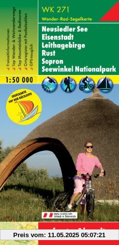 Freytag Berndt Wanderkarten, WK 271, Neusiedler See-Eisenstadt-Leithagebirge-Rust-Sopron-Seewinkel Nationalpark, Wander-Rad- und Segelkarte - Maßstab 1:50 000: Mit Radwanderrouten Freytag Berndt Wanderkarten, WK 271, Neusiedler See-Eisenstadt-Leithagebirge-Rust-Sopron-Seewinkel Nationalpark, Wander-Rad- und Segelkarte - Maßstab 1:50 000: Mit Radwanderrouten