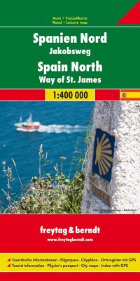 Spanien Nord - Jakobsweg, Autokarte 1:400.000, freytag & berndt von Freytag-Berndt u. Artaria