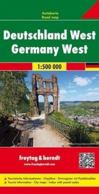 Freytag & Berndt Autokarte Deutschland West 1:500.000. Germany West von Freytag-Berndt u. Artaria