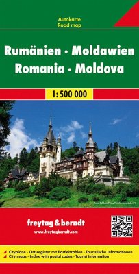 Rumänien - Moldawien, Straßenkarte 1:500.000, freytag & berndt. Romania, Moldova von Freytag-Berndt u. Artaria