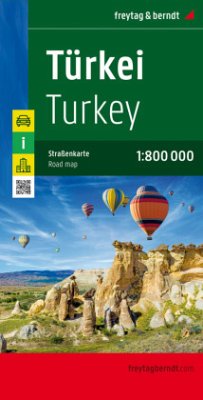 Türkei, Straßenkarte 1:800.000, freytag & berndt. Turkey. Türkiye. Turquie. Turchia von Freytag-Berndt u. Artaria