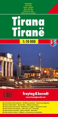 Freytag & Berndt Stadtplan Tirana 1:10.000 von Freytag-Berndt u. Artaria
