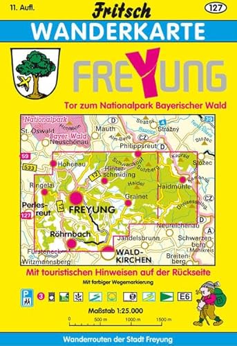 Freyung: Tor zum Nationalpark Bayerischer Wald: Luftkur- und Wintersportort 654-860 m. Tor zum Nationalpark Bayerischer Wald. An der Glasstraße. ... Stadt Freyung (Fritsch Wanderkarten 1:35000) von Fritsch Landkartenverlag