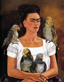 Frida Kahlo, Ich und meine Papageien - Blankbook von Tushita PaperArt
