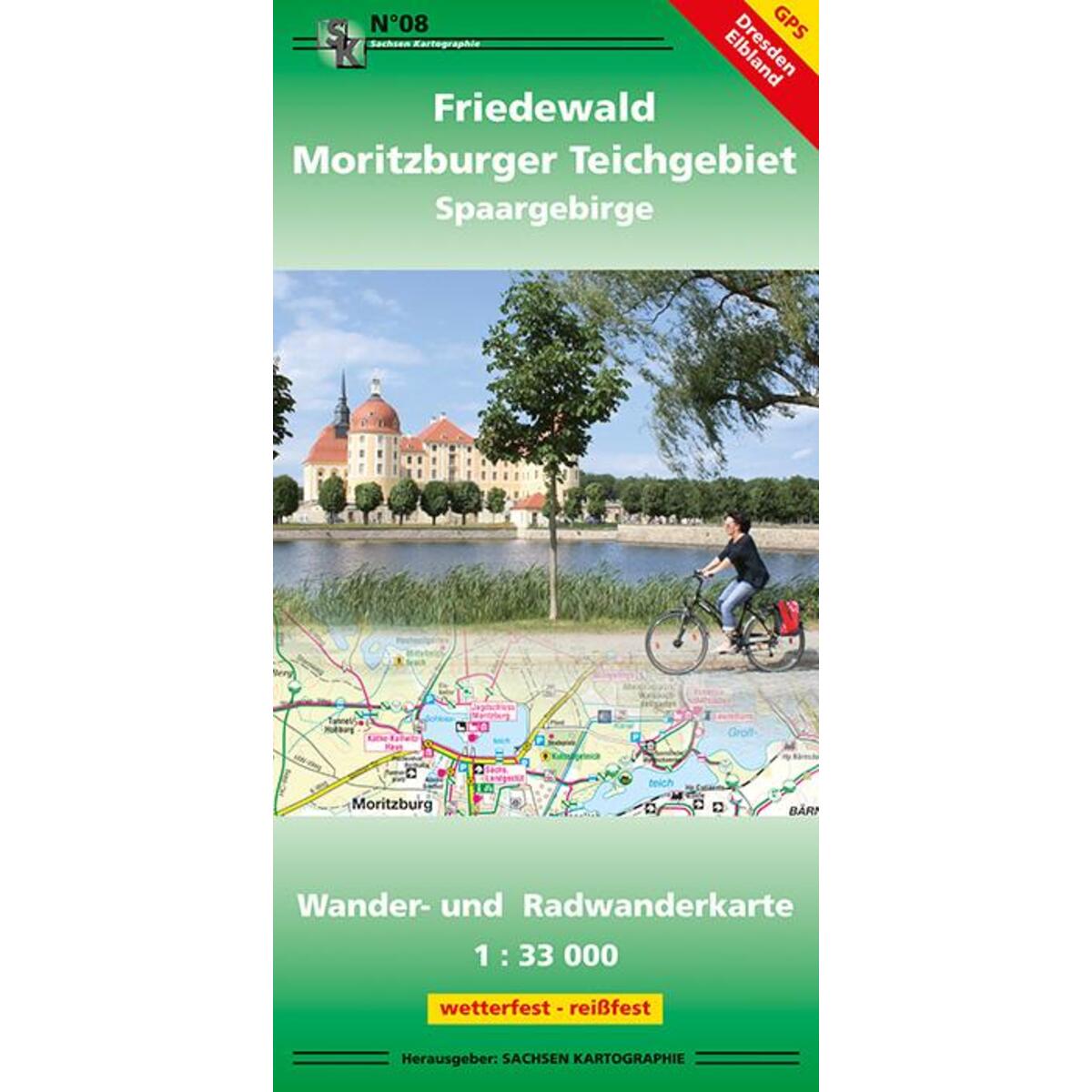 Friedewald - Moritzburger Teichgebiet - Spaargebirge  1 : 33 000 von Sachsen Kartographie