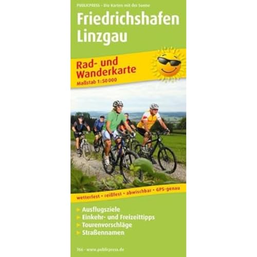 Friedrichshafen: Rad- und Wanderkarte mit Ausflugszielen, Einkehr- & Freizeittipps, Tourenvorschlägen & Straßennamen, wetterfest, reißfest, abwischbar, GPS-genau. 1:50000 (Rad- und Wanderkarte: RuWK)