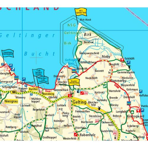 Friesland, Ammerland, Wesermarsch, Oldenburg: Radwanderkarte mit Ausflugszielen, Einkehr- & Freizeittipps, wetterfest, reissfest, abwischbar, GPS-genau. 1:100000 (Radkarte)