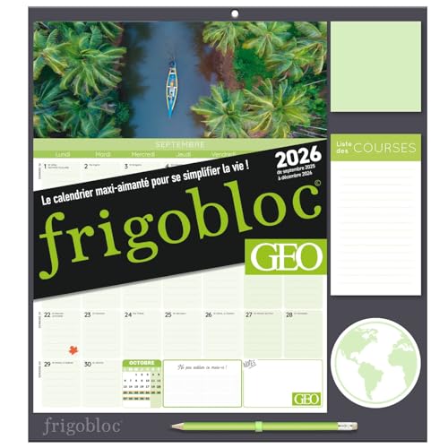 Frigobloc Mensuel 2026 Géo (de sept. 2025 à déc. 2026): De septembre 2025 à décembre 2026 von PLAY BAC