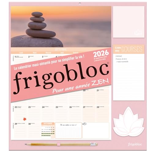 Frigobloc Mensuel 2026 Zen (de sept. 2025 à déc. 2026): De septembre 2025 à décembre 2026 von PLAY BAC