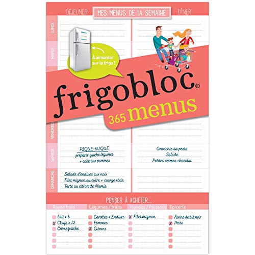 Frigobloc liste de menus von PLAY BAC