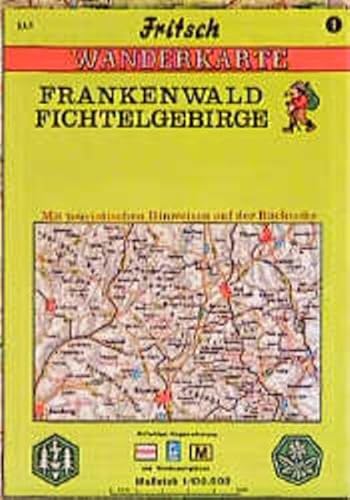 Fritsch Karten, Nr.1, Frankenwald, Fichtelgebirge: Wanderkarte. Mit tourist. Hinweisen, farb. Wegemarkierung u. Wanderparkplätzen (Fritsch Wanderkarten 1:100000) von Fritsch Landkarten-Verlag