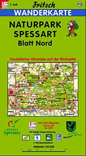 Fritsch Karten, Nr.98, Naturpark Spessart, Blatt Nord (Fritsch Wanderkarten 1:50000)
