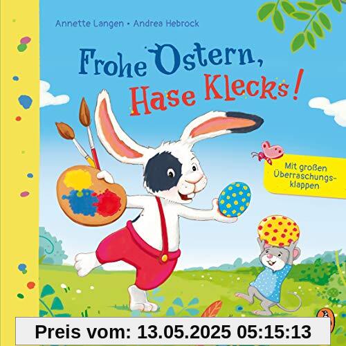 Frohe Ostern, Hase Klecks!: Pappbilderbuch ab 2 Jahren - mit großen Überraschungsklappen