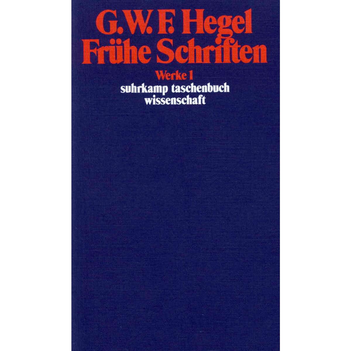 Frühe Schriften Frühe Schriften von Suhrkamp Verlag
