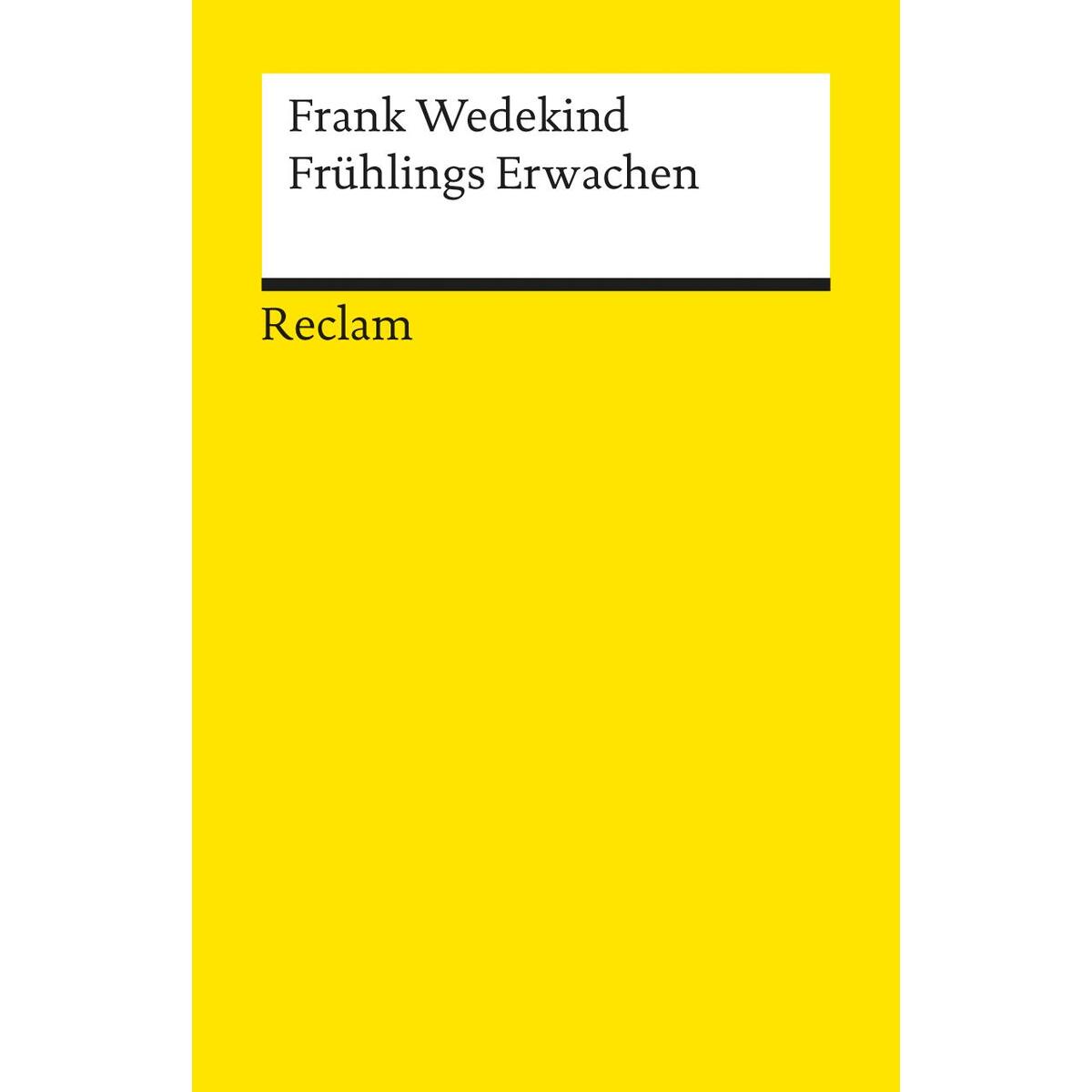 Frühlings Erwachen von Reclam Philipp Jun.