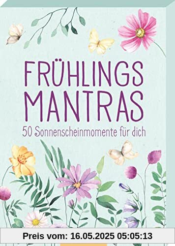 Frühlingsmantras: 50 Sonnenscheinmomente für dich | Kleine Glücksmomente im Spielkartenformat für mehr Frühling im Herzen Frühlingsmantras: 50 Sonnenscheinmomente für dich | Kleine Glücksmomente im Spielkartenformat für mehr Frühling im Herzen