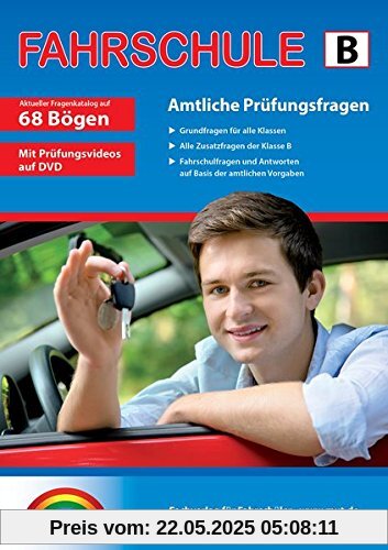 Führerschein Fragebogen Klasse B - Auto Theorieprüfung original amtlicher Fragenkatalog auf 68 Bögen