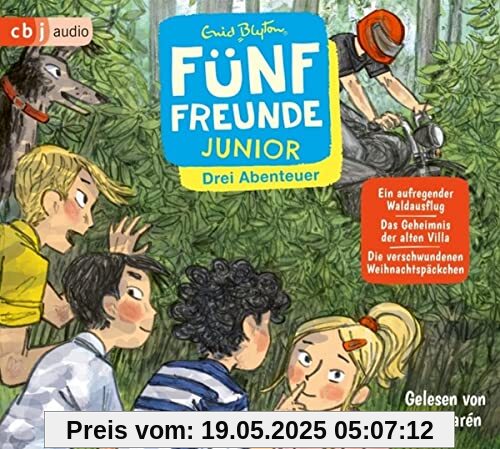 Fünf Freunde JUNIOR - Drei Abenteuer - Ein aufregender Waldausflug. Das Geheimnis der alten Villa. Die verschwundenen Weihnachtspäckchen: . Fünf Freunde JUNIOR - Drei Abenteuer - Ein aufregender Waldausflug. Das Geheimnis der alten Villa. Die verschwundenen Weihnachtspäckchen: .