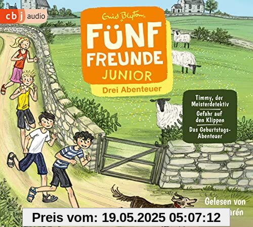 Fünf Freunde JUNIOR - Drei Abenteuer - Timmy, der Meisterdetektiv. Gefahr auf den Klippen. Das Geburtstags-Abenteuer Fünf Freunde JUNIOR - Drei Abenteuer - Timmy, der Meisterdetektiv. Gefahr auf den Klippen. Das Geburtstags-Abenteuer