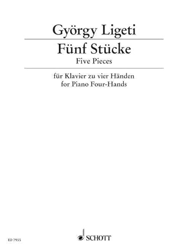 Fünf Stücke: Klavier 4-händig.