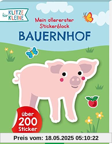 Für Klitzekleine: Mein allererster Stickerblock Bauernhof: Über 200 Sticker | Stickern und Spielen für Klitzekleine Für Klitzekleine: Mein allererster Stickerblock Bauernhof: Über 200 Sticker | Stickern und Spielen für Klitzekleine