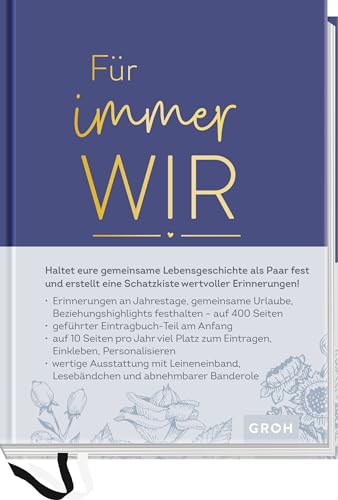 Für immer wir - unsere gemeinsame Geschichte: Originelles Beziehungstagebuch für Paare zum Ausfüllen und selbst Gestalten Für immer wir - unsere gemeinsame Geschichte: Originelles Beziehungstagebuch für Paare zum Ausfüllen und selbst Gestalten