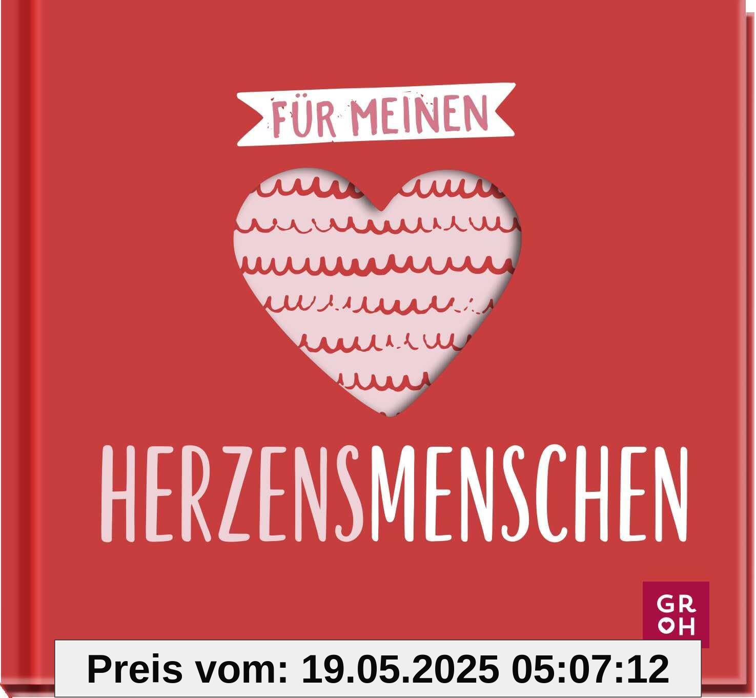 Für meinen Herzensmenschen - Minibuch: Eine kleine Liebeserklärung | Kleines Geschenk zum Valentinstag, Jahrestag oder einfach so | mit hübscher Herzstanzung (Für meine Herzensmenschen)