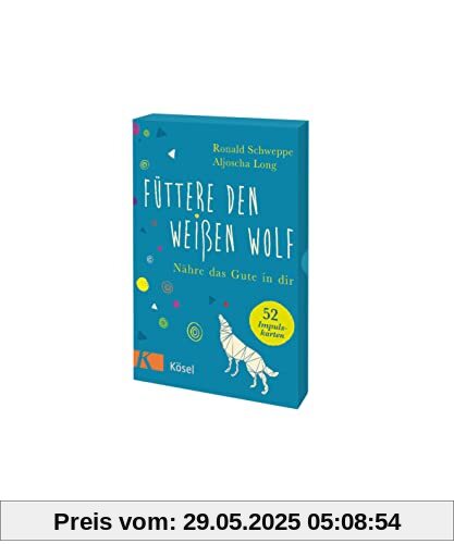 Füttere den weißen Wolf: Nähre das Gute in dir - 52 Impulskarten I mit Stülpdeckelschachtel und Booklet