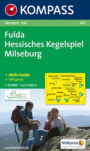 KOMPASS Wanderkarte 461 Fulda - Hessisches Kegelspiel - Milseburg 1:50.000: Wanderkarte mit Kurzführer und Radwegen.