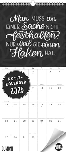 Funny Quotes Notizkalender 2026 – Typo-Planer – Format 22 x 49,5 cm von DUMONT