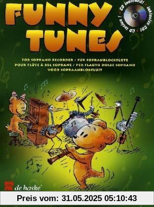Funny Tunes, für Sopranblockflöte, m. Audio-CD