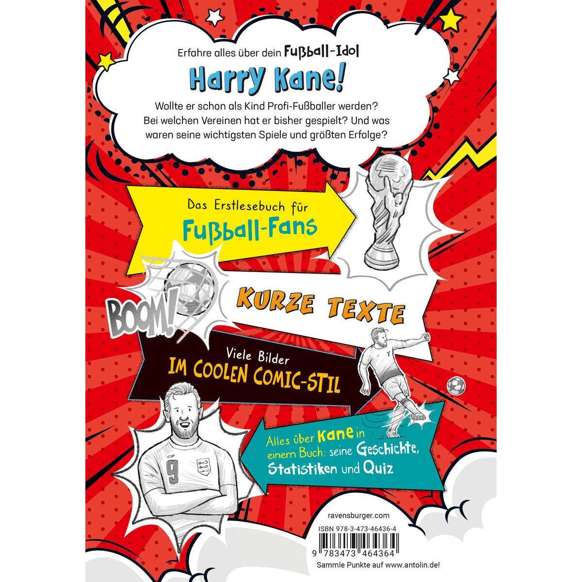 Fußball-Stars - Alles über Kane. Vom Fußball-Talent zum Megastar von Ravensburger Verlag