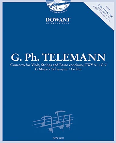 G. Ph. Telemann: Concerto for Viola, Strings and Basso Continuo, TWV 51: G9 in G Major/Sol majeur/G-Dur [With CD (Audio)]