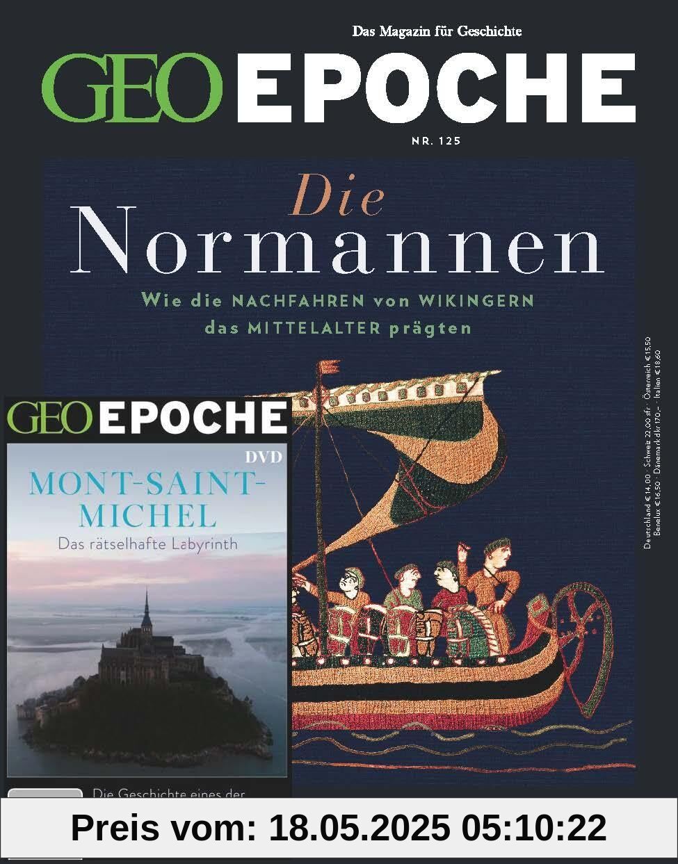 GEO Epoche (mit DVD) / GEO Epoche mit DVD 125/2024 - Die Normannen: Das Magazin für Geschichte