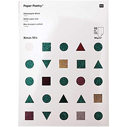 GLITTERPAPIERBLOCK, XMAS MIX GLITTERPAPIERBLOCK, XMAS MIX von Rico Design