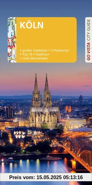GO VISTA: Reiseführer Köln: Mit Faltkarte und 3 Postkarten