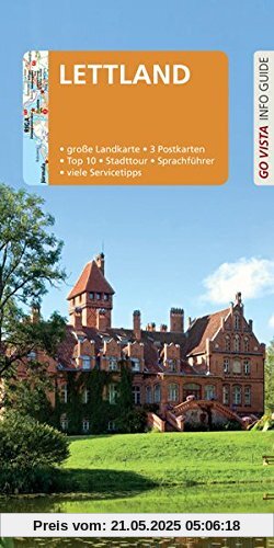 GO VISTA: Reiseführer Lettland: Mit Faltkarte und 3 Postkarten