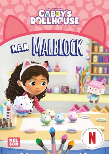 Gabby's Dollhouse: Mein Malblock: Malblock für Kinder ab 4 Jahren von Nelson