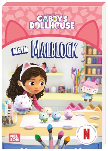 Gabby's Dollhouse: Mein Malblock: Malblock für Kinder ab 4 Jahren von Nelson