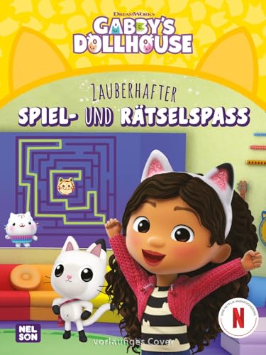 Gabby's Dollhouse: Zauberhafter Spiel- und Rätselspaß: Mit Suchbildern, Labyrinthen, Sudokus, Puzzles und vielem mehr | (für Kinder ab 4 Jahren) von Nelson