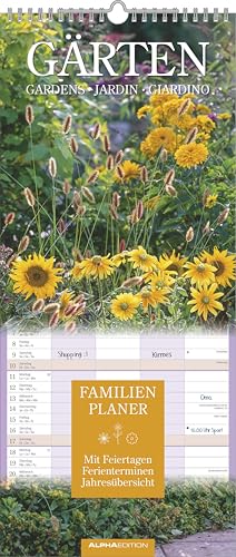 Gärten 2026 Familienplaner - Wandkalender - Familienkalender - 19,5x45 von ALPHA EDITION