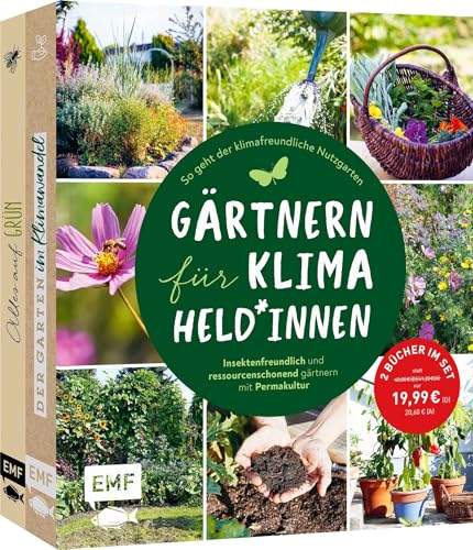 Gärtnern für Klimaheld*innen: 2 Bücher im Bundle: So geht der klimafreundliche Nutzgarten – Insektenfreundlich und ressourcenschonend gärtnern mit Permakultur von Edition Michael Fischer / EMF Verlag