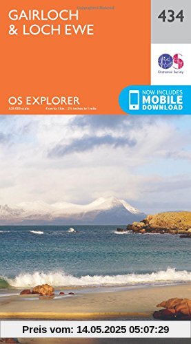 Gairloch and Loch Ewe 1 : 25 000 (OS Explorer Map)