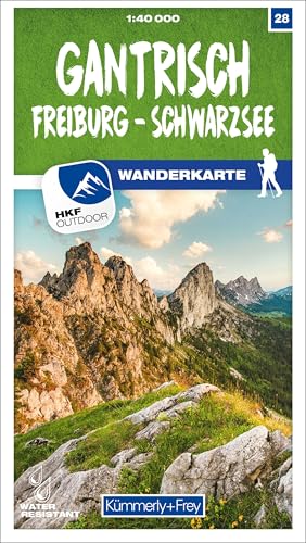 Kümmerly+Frey Wanderkarte 28 Gantrisch 1:40.000: Mit Freiburg und Schwarzsee. Wetterfest, matt laminiert und mit free Download (Kümmerly+Frey Wanderkarte 1:60.000, Band 28)