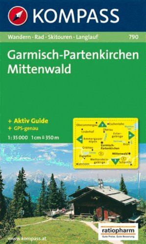 Garmisch-Partenkirchen, Mittenwald. 1 : 35 000: Wander-, Bike-, Skitouren-, Langlauf. GPS-genau Garmisch-Partenkirchen, Mittenwald. 1 : 35 000: Wander-, Bike-, Skitouren-, Langlauf. GPS-genau